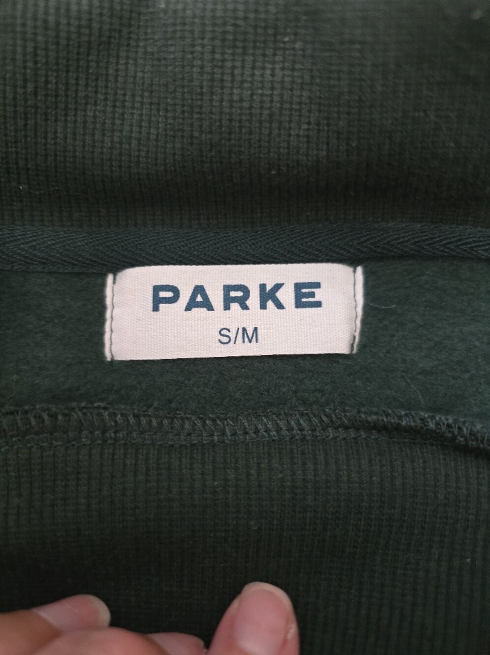 Dark green PARKE fleece set Sporty Stripes Comfy Preppy Trendy Athleisure Active - Picture 2 of 16